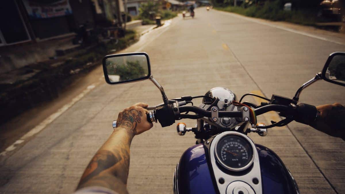 Rider on a motorcycle, illustrating the Florida motorcycle endorsement process